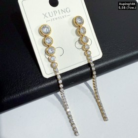 Сережки Xuping14К 10855 (7см)